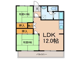 ﾒｿﾞﾝ駅南の物件間取画像